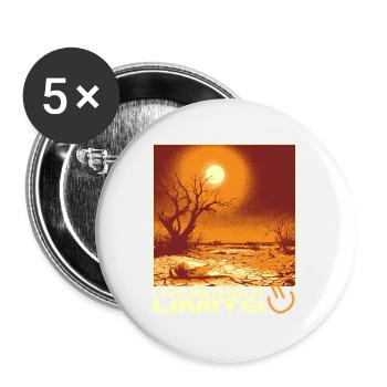 Live Without Limits – Surreal Desert Scene - Buttons groß 56 mm (5er Pack) - Weiß - Vorne
