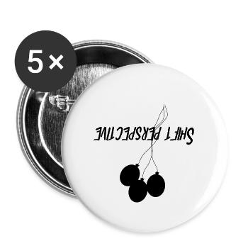 Changer de perspective - Lot de 5 grands badges (56 mm) - blanc - Devant