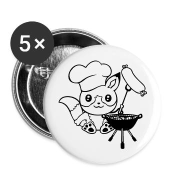 Fox Grills Sausages Grill Master Grilling Cooking - Buttons large 2.2''/56 mm (5-pack) - white - Front