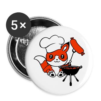 Fox Grills Sausages Grill Master Grilling Cooking - Buttons large 2.2''/56 mm (5-pack) - white - Front