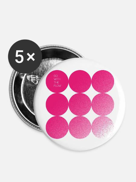 Kleiner Finger - Buttons groß 56 mm (5er Pack) - Weiß