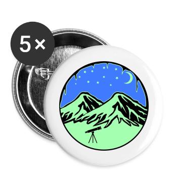 Starry Sky Mountains Telescope - Buttons large 2.2''/56 mm (5-pack) - white - Front