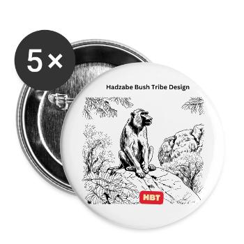 LGBT 23 - Buttons large 2.2''/56 mm (5-pack) - white - Front