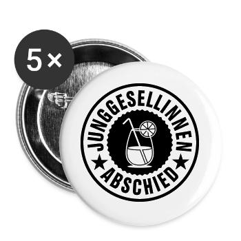 Hen Party Cocktail - Buttons large 2.2''/56 mm (5-pack) - white - Front