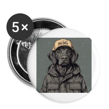 My friend Bo - Buttons groß 56 mm (5er Pack) - Weiß - Vorne