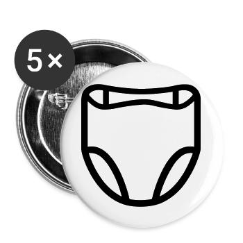 Layer - Buttons large 2.2''/56 mm (5-pack) - white - Front