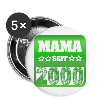 Mother 2000 - Buttons large 2.2''/56 mm (5-pack) - white - Front