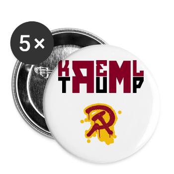 POTUS loves Kreml - neue beste Freunde - Buttons groß 56 mm (5er Pack) - Weiß - Vorne
