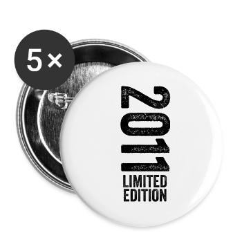 2011 Limited Edition Birthday Gift 2011 - Buttons large 2.2''/56 mm (5-pack) - white - Front