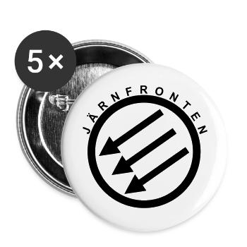 Järnfronten / Eiserne Front / Iron Front - Lot de 5 grands badges (56 mm) - blanc - Devant