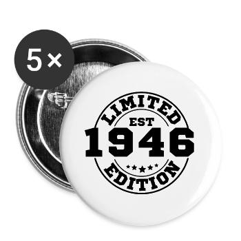 1946 limited edition - Lot de 5 grands badges (56 mm) - blanc - Devant