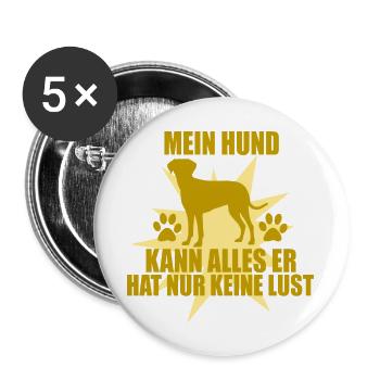 7 - Buttons large 2.2''/56 mm (5-pack) - white - Front