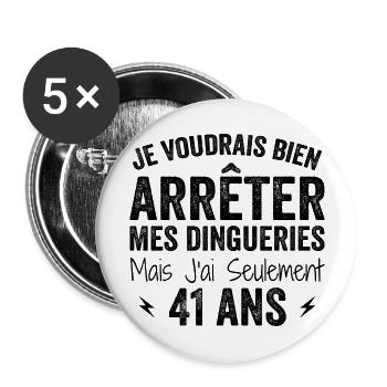 I'm 84 years old - Birthday 84 years old, 84 years old - Buttons large 2.2''/56 mm (5-pack) - white - Front