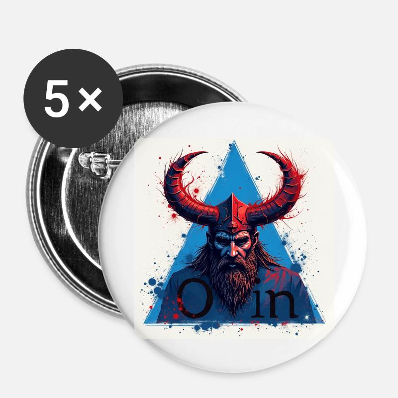Odin - Buttons large 2.2''/56 mm (5-pack) - white