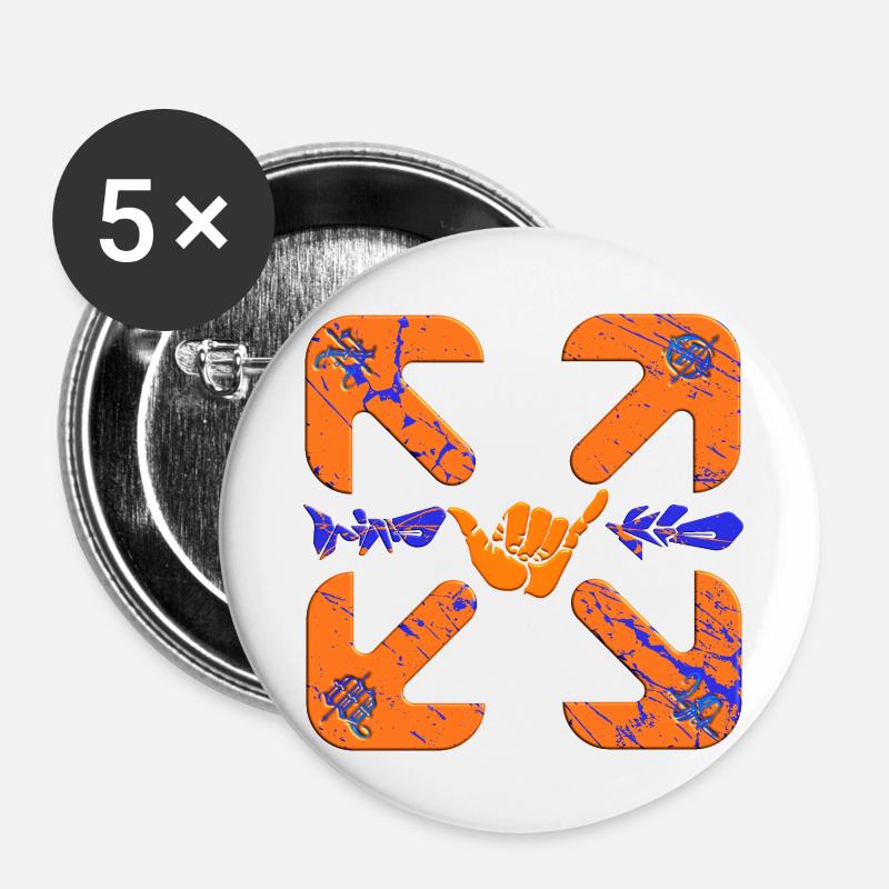 Wind Child - Buttons large 2.2''/56 mm (5-pack) - white