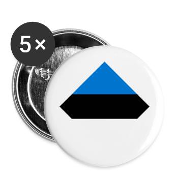 Estonia - Buttons large 2.2''/56 mm (5-pack) - white - Front