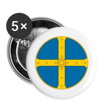 Viking - Buttons large 2.2''/56 mm (5-pack) - white - Front