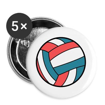 Waterpolo Colors - Buttons large 2.2''/56 mm (5-pack) - white - Front