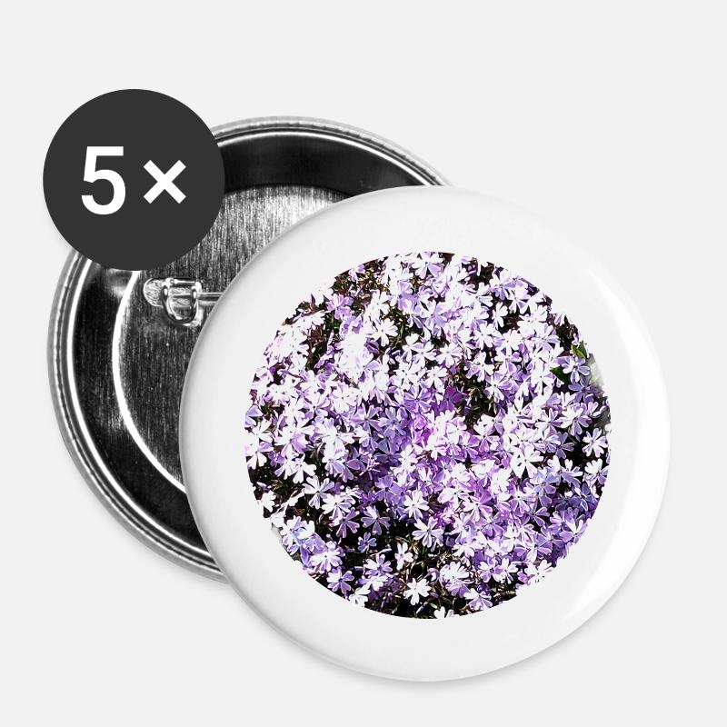 Blue carpet - Buttons large 2.2''/56 mm (5-pack) - white
