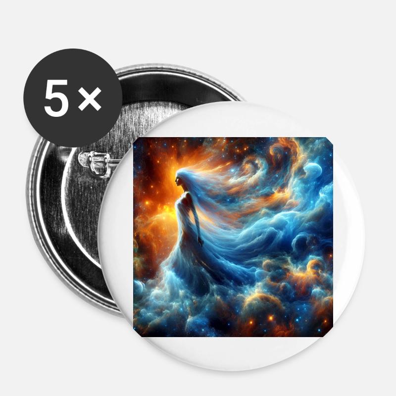 Divine Woman - Buttons large 2.2''/56 mm (5-pack) - white