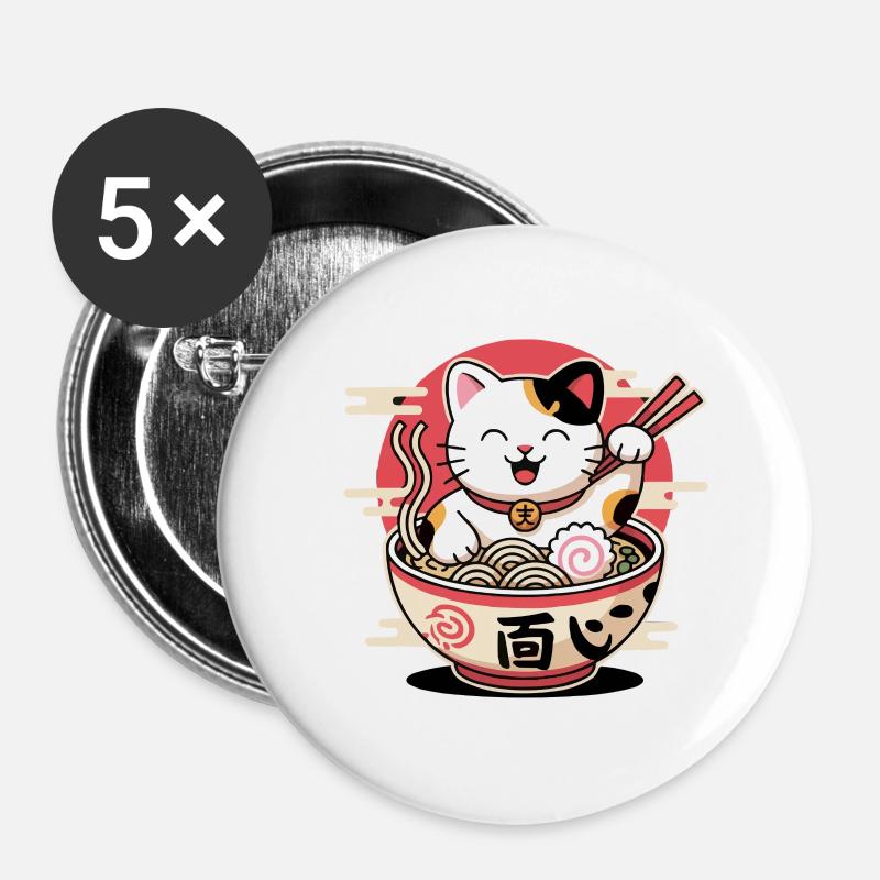 x - Buttons groß 56 mm (5er Pack) - Weiß