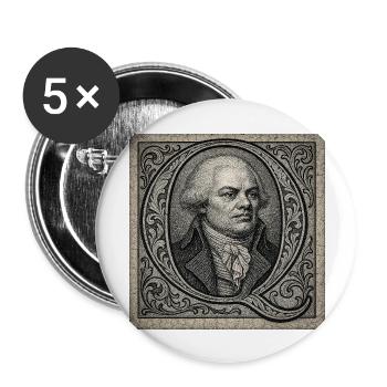 Danton Q - Deluxe Edition - Lot de 5 grands badges (56 mm) - blanc - Devant