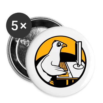 Pigeon Works Office Computer Keyboard Mouse Gamer - Buttons large 2.2''/56 mm (5-pack) - white - Front