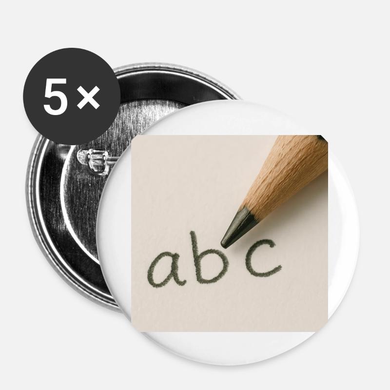 Writing - Buttons large 2.2''/56 mm (5-pack) - white