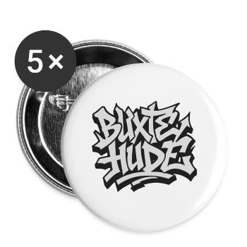 Buxtehude graffiti - Buttons groß 56 mm (5er Pack) - Weiß - Vorne