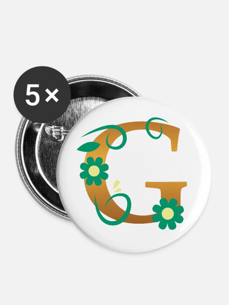 G - Buttons groß 56 mm (5er Pack) - Weiß