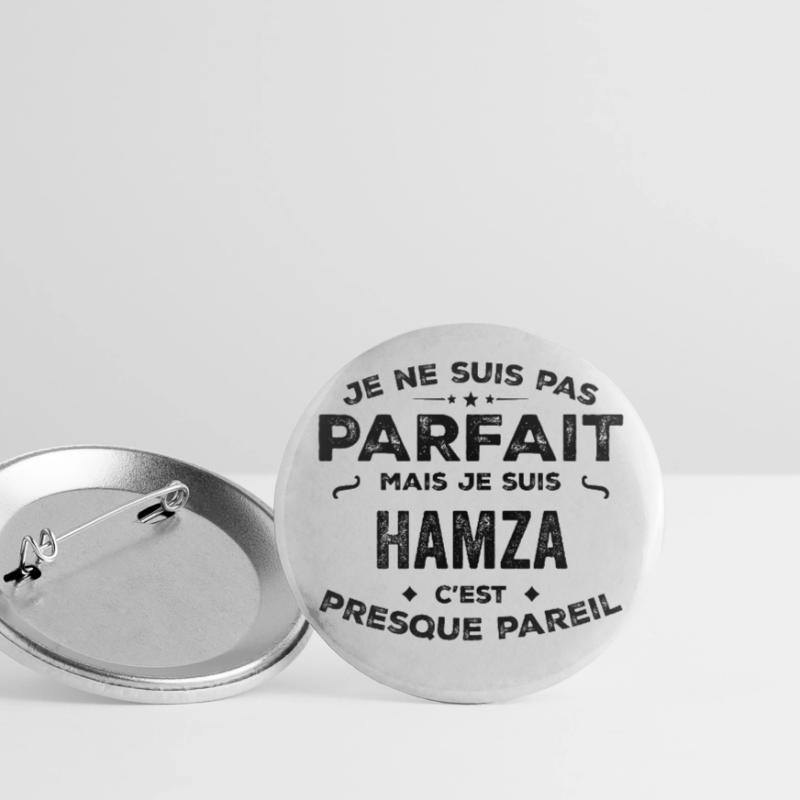 Hamza – A Funny and Proud First Name, Legend Buttons large 2.2''/56 mm (5-pack)