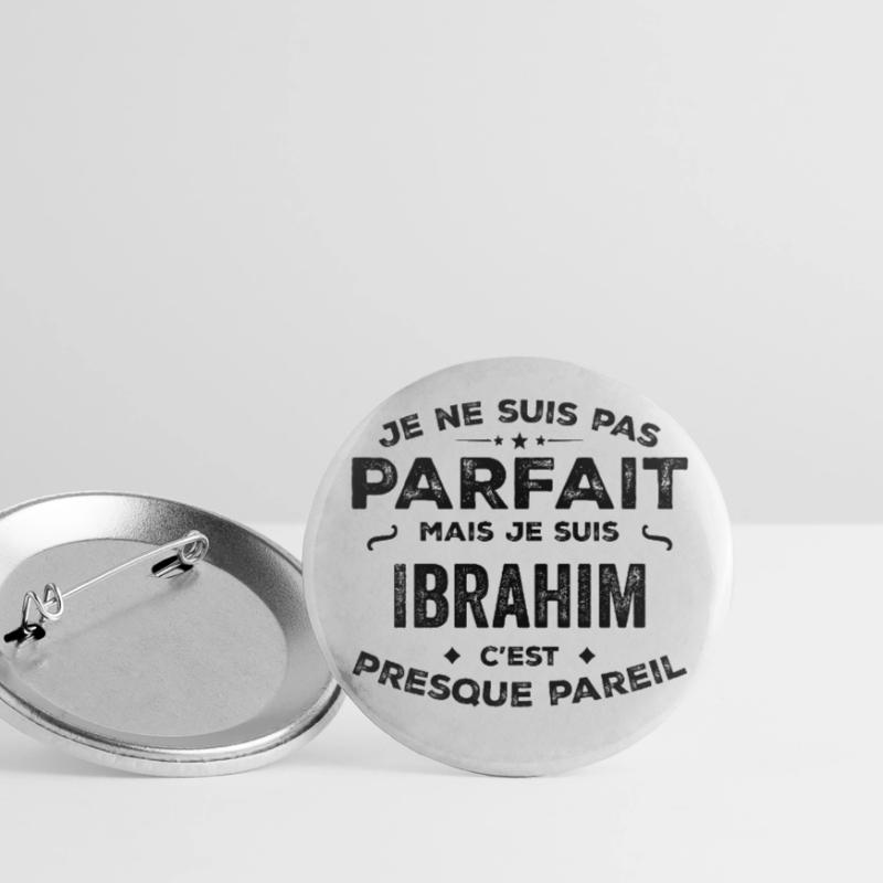 Ibrahim – A Funny and Proud First Name, Legend Buttons large 2.2''/56 mm (5-pack)