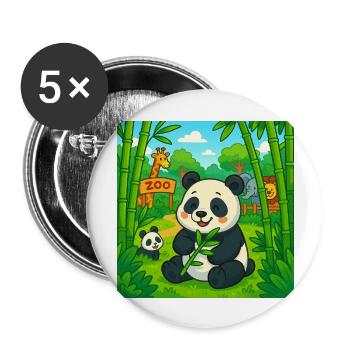 Pandy - Buttons large 2.2''/56 mm (5-pack) - white - Front