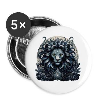 Royal elegance, majestic look - Buttons large 2.2''/56 mm (5-pack) - white - Front