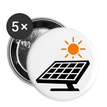 Solar Panels Photovoltaic System - Buttons large 2.2''/56 mm (5-pack) - white - Front