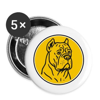 Mastif - Buttons large 2.2''/56 mm (5-pack) - white - Front