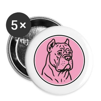 Mastif - Buttons large 2.2''/56 mm (5-pack) - white - Front
