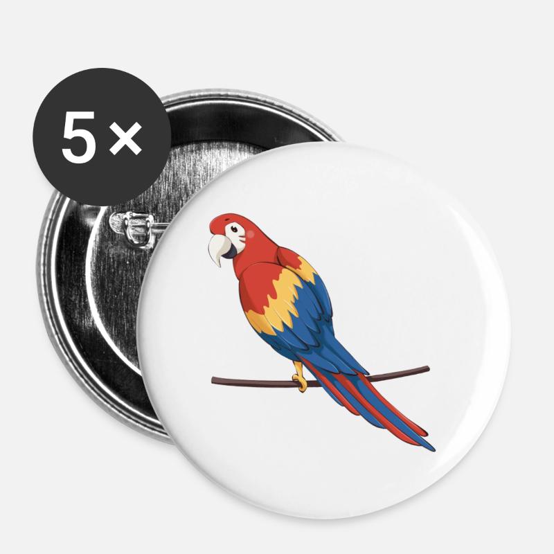 Parrot - Buttons large 2.2''/56 mm (5-pack) - white