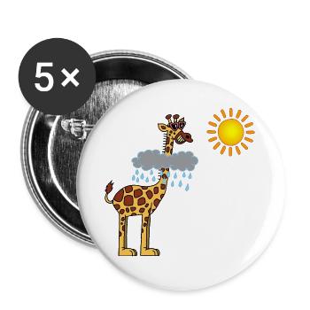 In search of the sun - Buttons large 2.2''/56 mm (5-pack) - white - Front
