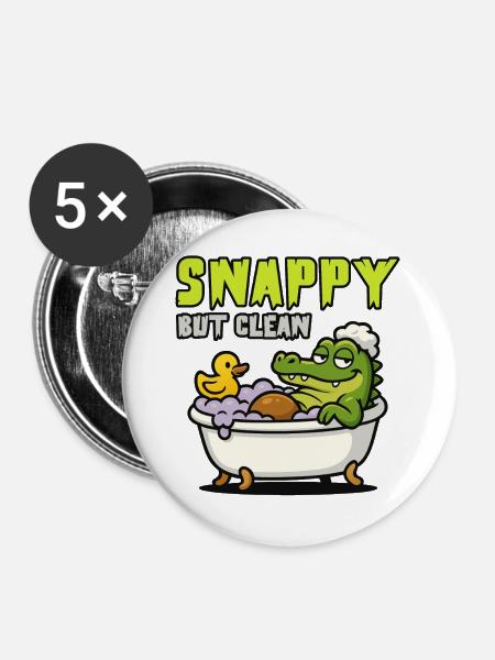 Swappy im Whirlpool - Buttons groß 56 mm (5er Pack) - Weiß