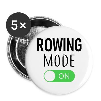 Rowing Mode On - Rowing - Rower - Rower - Buttons large 2.2''/56 mm (5-pack) - white - Front