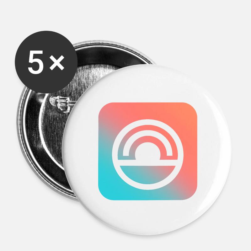 ArcSummer - Buttons large 2.2''/56 mm (5-pack) - white