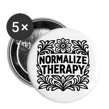 Normalize - Buttons large 2.2''/56 mm (5-pack) - white - Front
