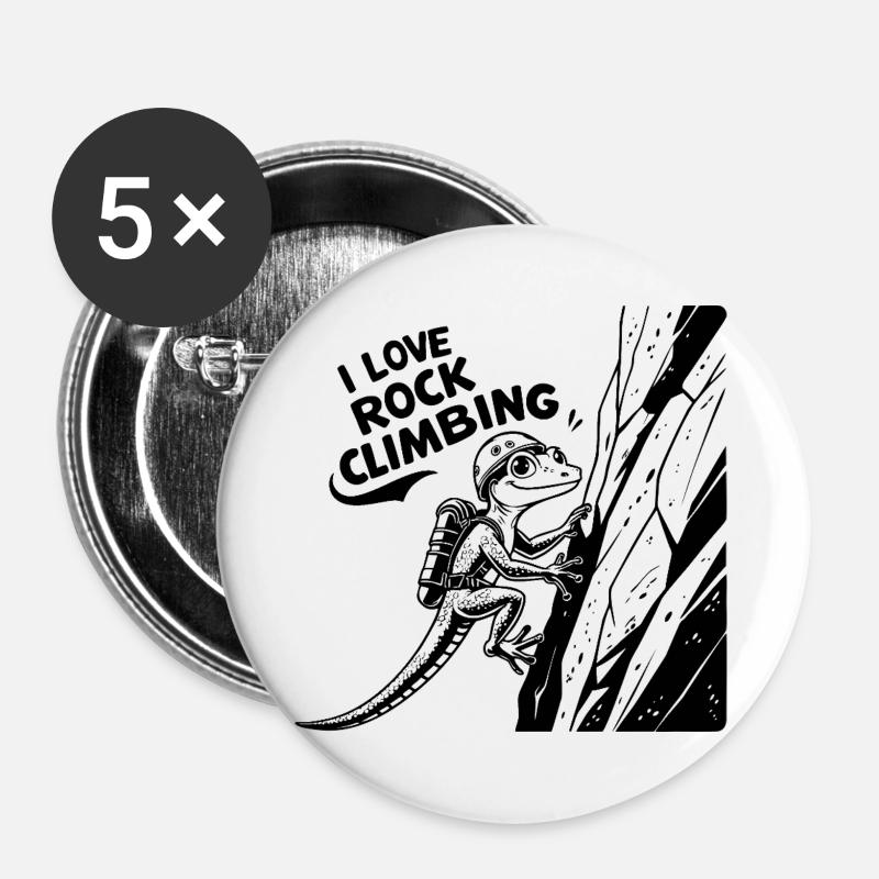 Climbing, rock climbing - Buttons large 2.2''/56 mm (5-pack) - white