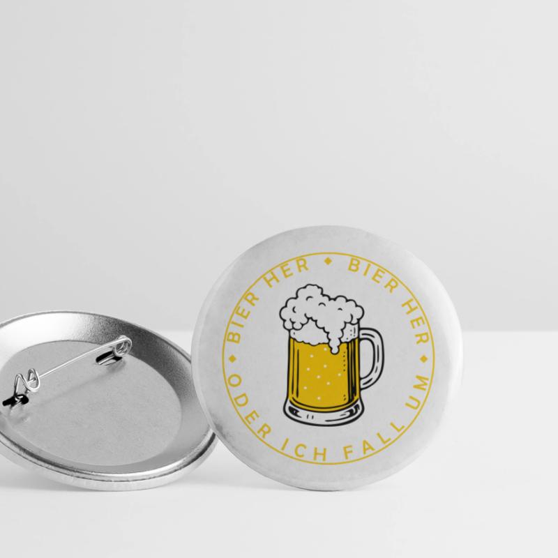 Bees here - Oder ich fall um! Buttons large 2.2''/56 mm (5-pack)