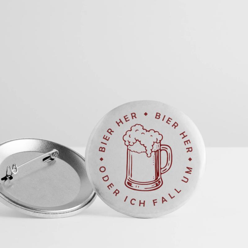 Bees here - Oder ich fall um! Buttons large 2.2''/56 mm (5-pack)