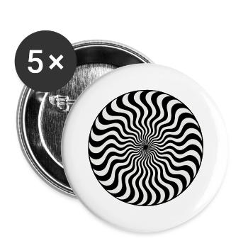Illusion - Buttons groß 56 mm (5er Pack) - Weiß - Vorne
