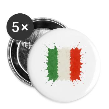 Blobs en Italie - Lot de 5 grands badges (56 mm) - blanc - Devant