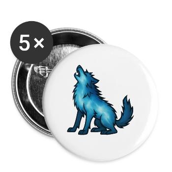 Soul Animal and Guardian Being: Werewolf - Buttons large 2.2''/56 mm (5-pack) - white - Front