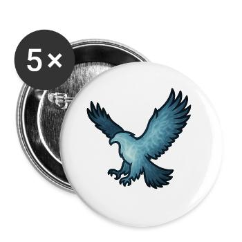 Soul Animal and Guardian Being: Eagle - Buttons large 2.2''/56 mm (5-pack) - white - Front